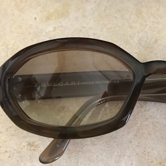 Bvlgari Sunglasses Oval Brown Embellishment Acetate Frames #813 930 Bulgari - Picture 8 of 8